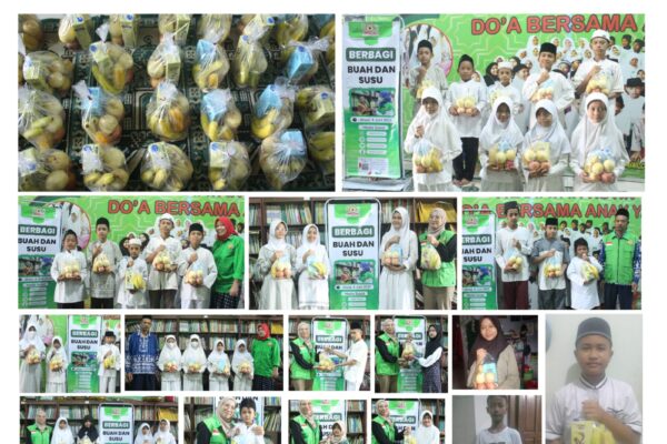 Berbagi Susu dan Buah untuk Adik Yatim