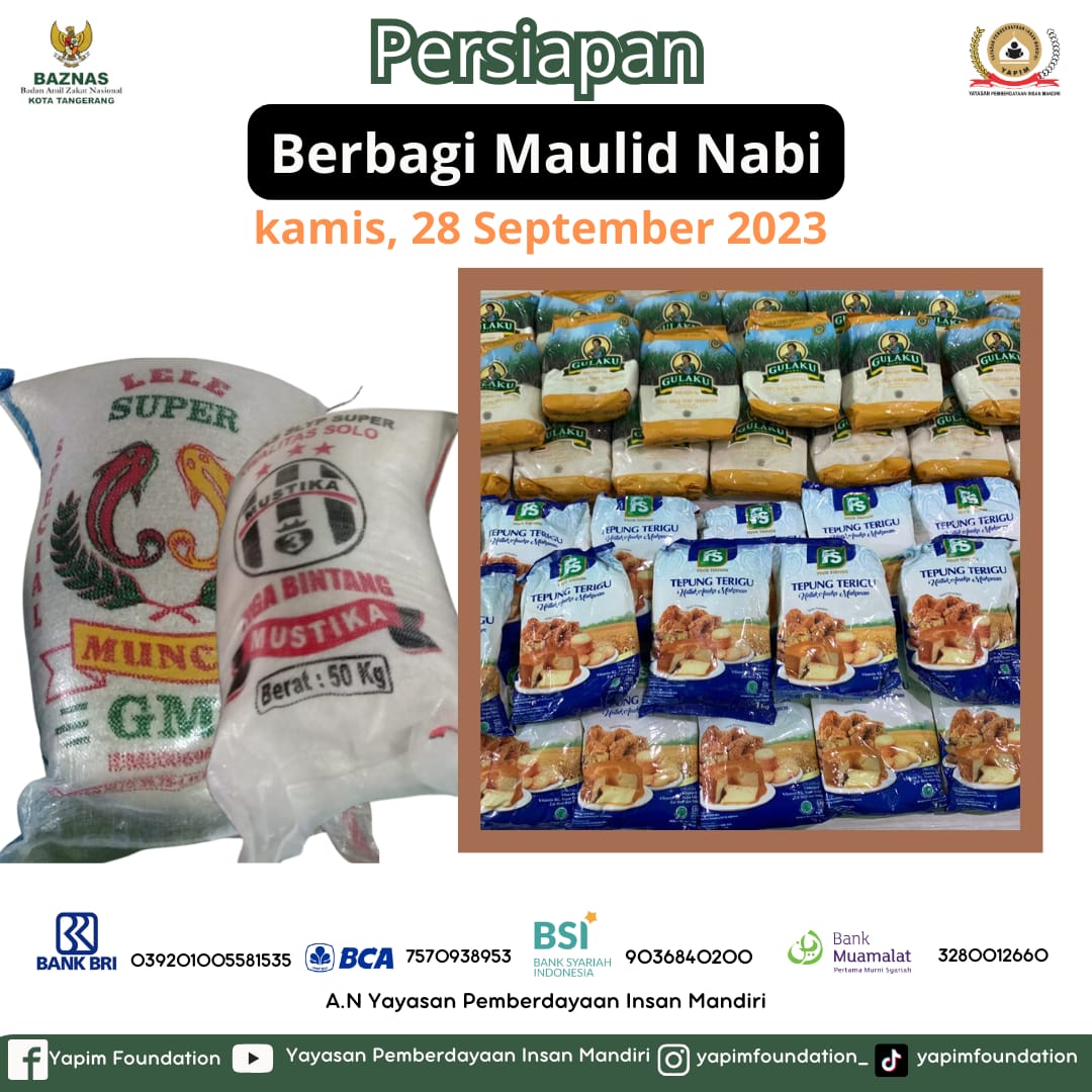 Menyambut Keberkahan Maulid Nabi SAW - YAPIM FOUNDATION