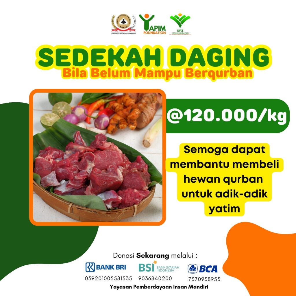 Sedekah Daging, Bagi Yang Belum Mampu Berkurban