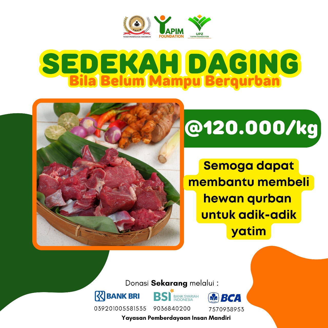 Sedekah Daging, Bagi Yang Belum Mampu Berkurban