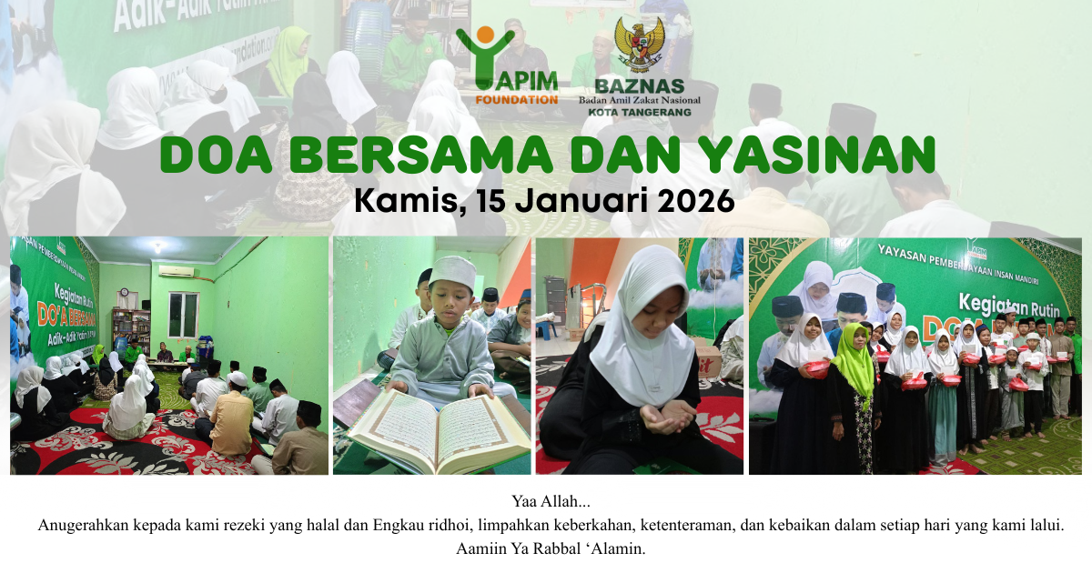 Doa Bersama Anak Yatim di Akhir Bulan Rajab