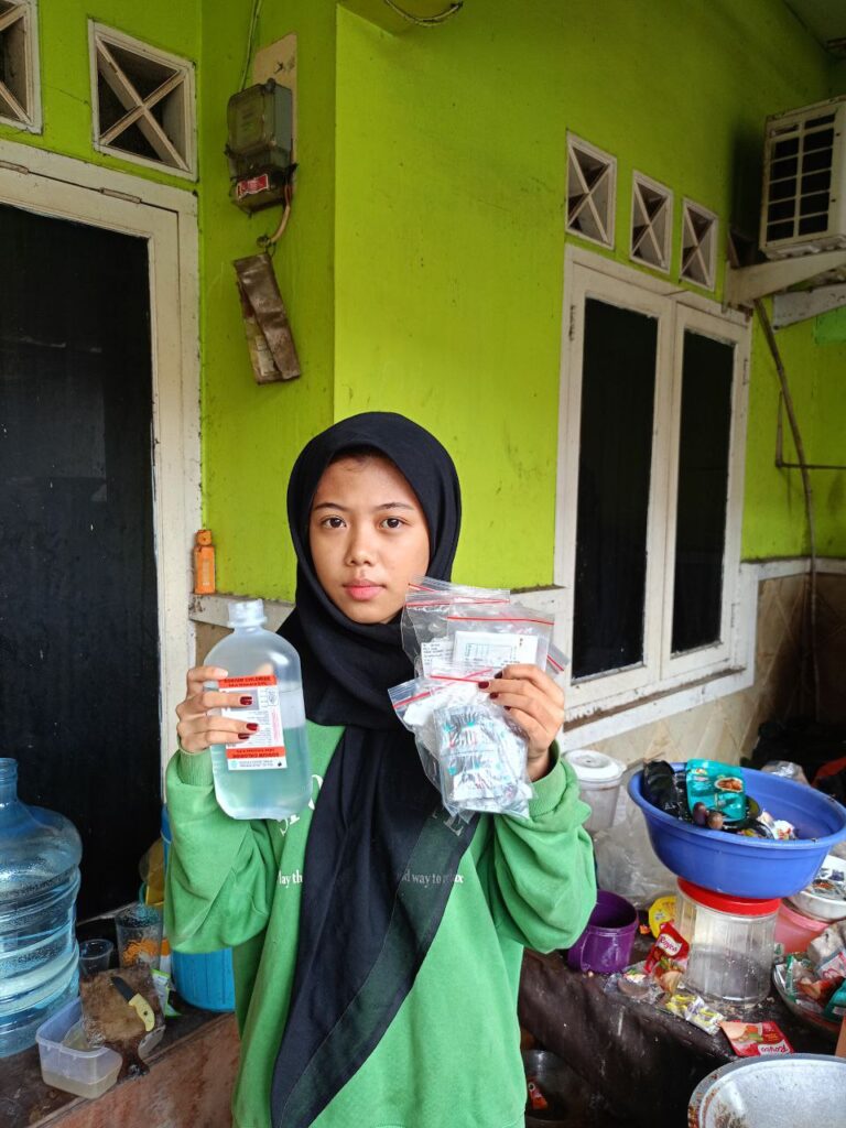 Nazwa Azzahra Ramadhani menjalani pengobatan