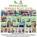 embagian buku tulis untuk anak yatim dan dhuafa oleh YAPIM Foundation