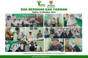 Doa bersama dan Yasinan anak yatim binaan YAPIM Foundation pada Kamis, 15 Oktober 2026