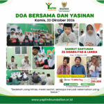 Doa bersama dan Yasinan pekanan YAPIM Foundation serta ajakan santunan 25 penyandang disabilitas dan lansia pada Oktober 2026.